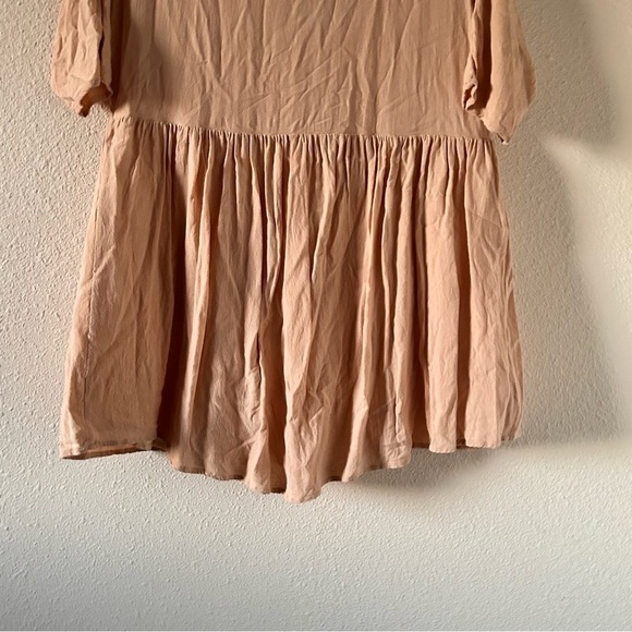 Amaryllis x Ashlee Nichols Dolman sleeve Button Front Babydoll Dress Sz Small - Picture 10 of 11